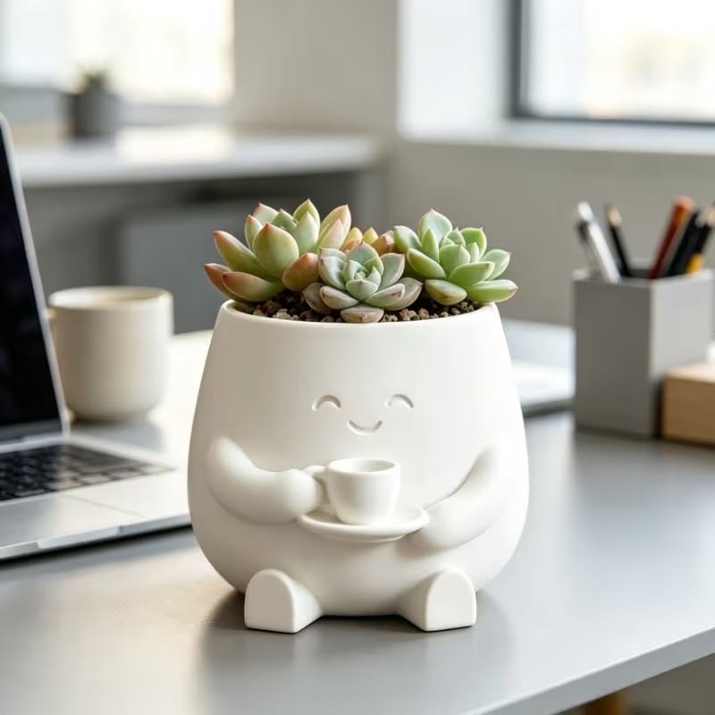 Vaso per Fiori con Faccia di G - Cactus Mix Pot recensione e prezzo